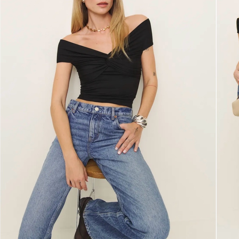 Reformation Ezlynn Knit Top- Size L